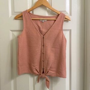 Madwell button-front tie tank top - sleeveless and perfect for summer!